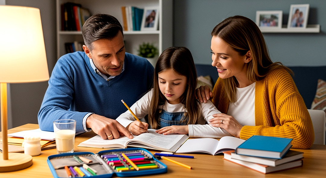 . زمانی که والدین نقش فعال در یادگیری فرزند خود ایفا می‌کنند