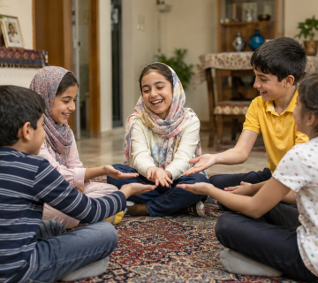 بازی گروهی در خانه برای کودکان بدون موبایل