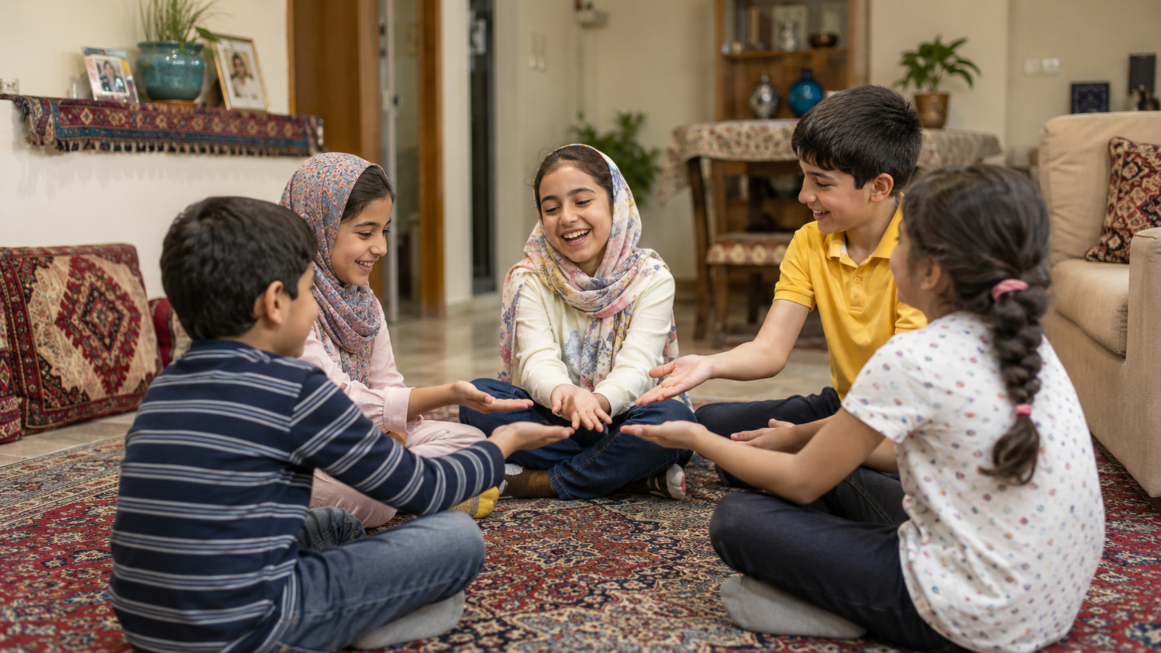 بازی گروهی در خانه برای کودکان بدون موبایل