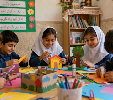 کاردستی ساده برای مدرسه با وسایل دورریختنی