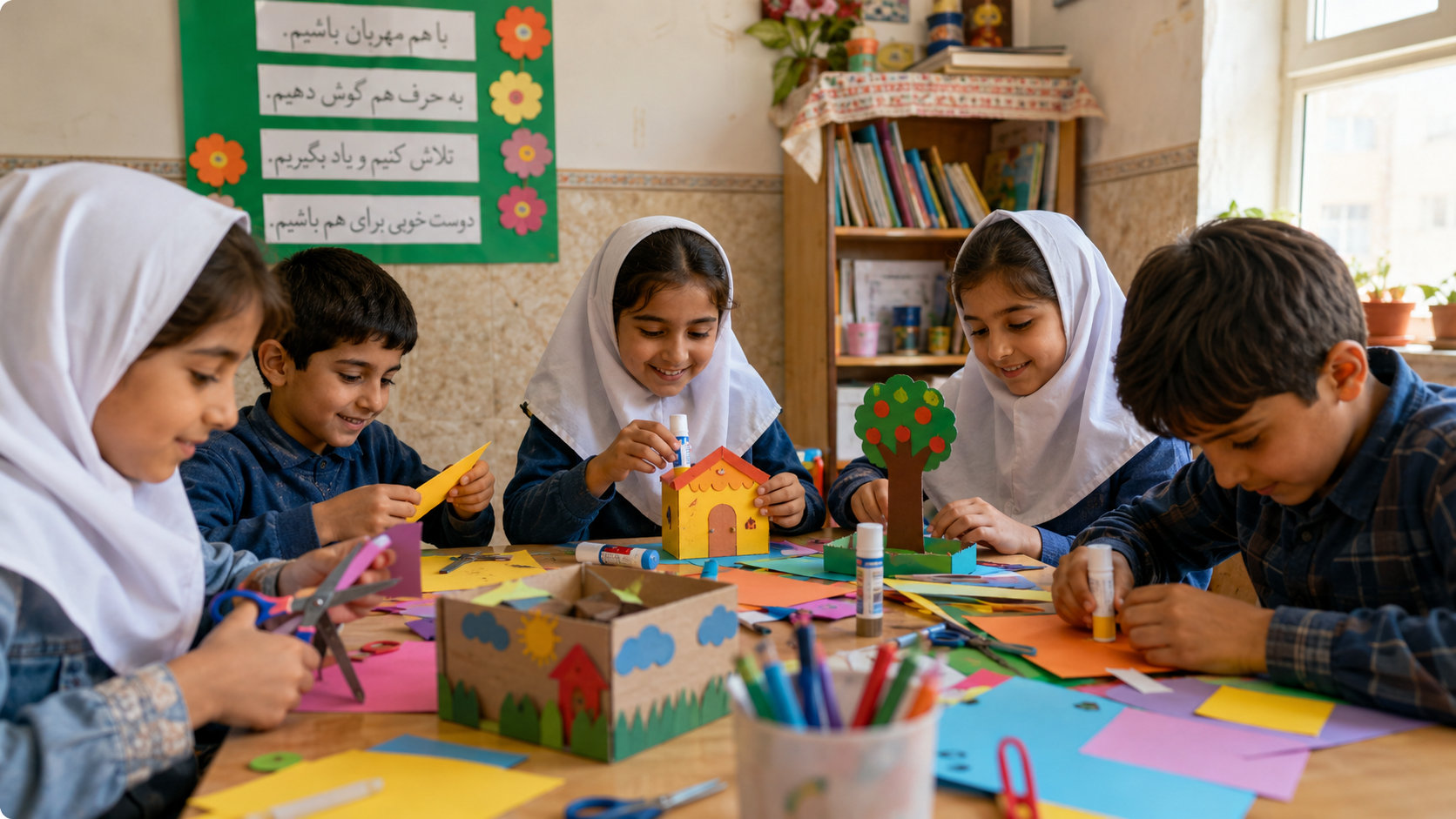 کاردستی ساده برای مدرسه با وسایل دورریختنی
