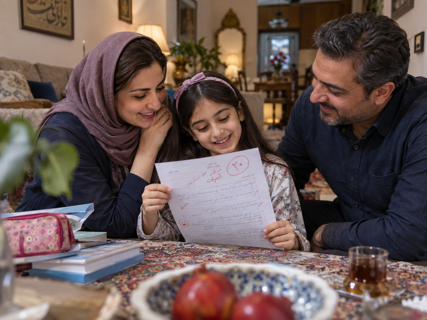 واکنش والدین به نمره بد کودک و افت تحصیلی دانش آموز